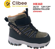 Ботинки детские Clibee HB360 green-yellow 26-31