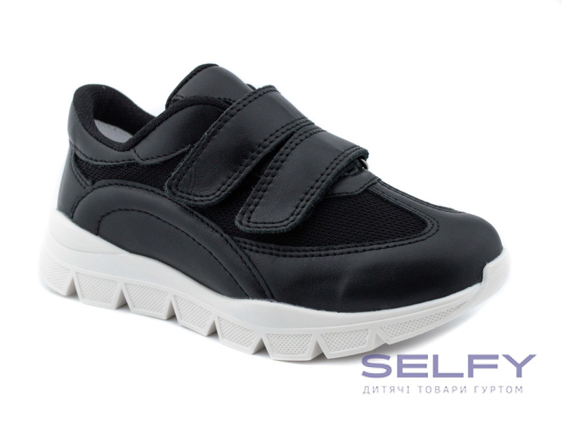 Кроссовки Ш-517 B черная кожа 29-40, Фото 1