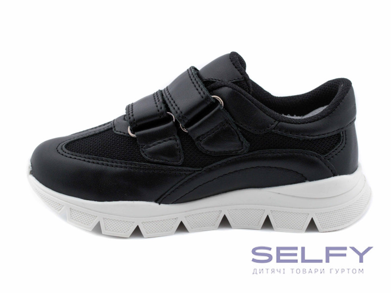 Кроссовки Ш-517 B черная кожа 29-40, Фото 3