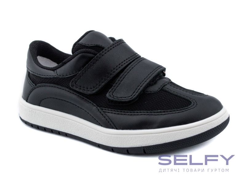 Кроссовки Ш-517 E черная кожа 29-40, Фото 1