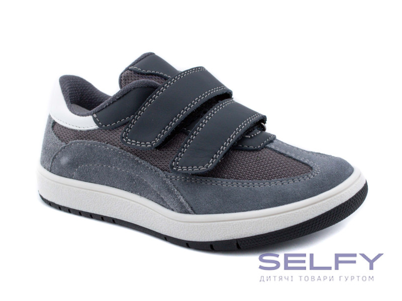 Кроссовки Ш-517 E серая кожа 29-40, Фото 1