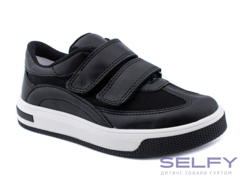 Кроссовки Ш-517 A черная кожа 29-40, Фото 1