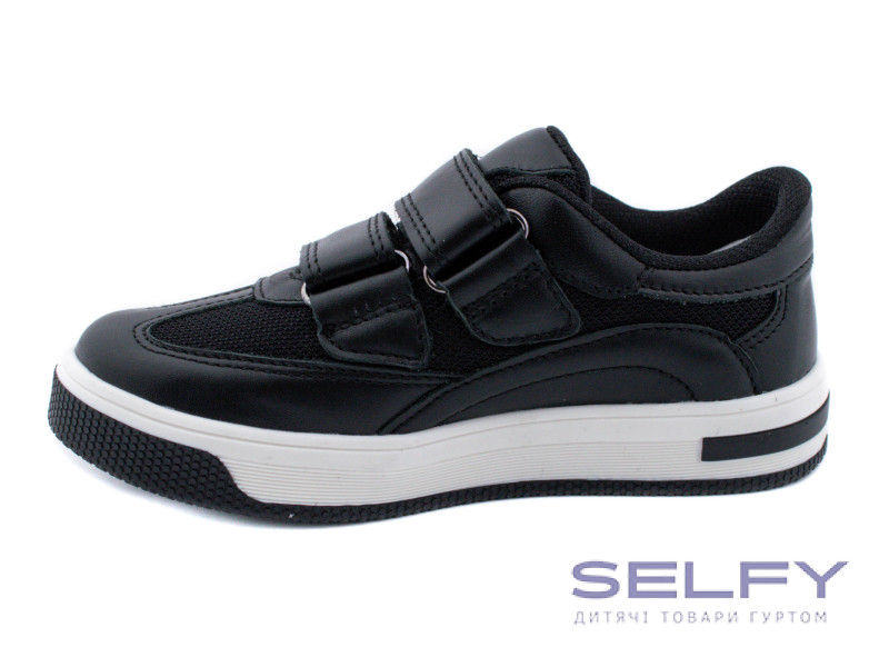 Кроссовки Ш-517 A черная кожа 29-40, Фото 3