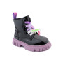 Ботинки детские Apawwa N753 black-purple 26-31