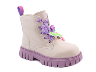 Ботинки детские Apawwa N753 beige-purple 26-31