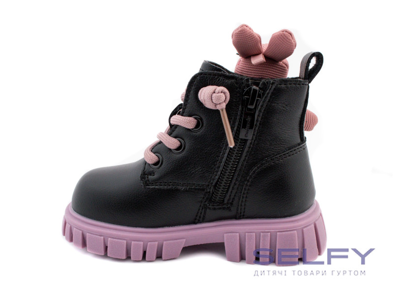 Черевики дитячі Apawwa ND739 black-purple 21-25, Фото 3