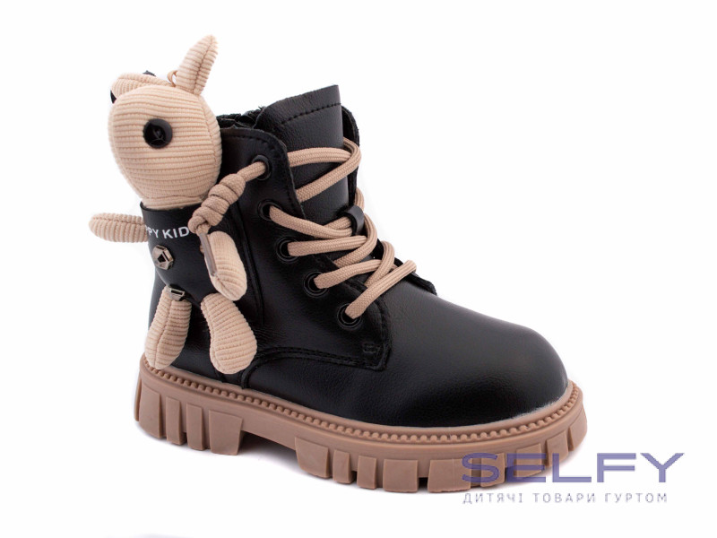 Черевики дитячі Apawwa ND740 black-pink 26-31, Фото 1