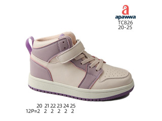 Хайтопы детские Apawwa TC826 pink-purple 20-25