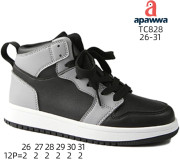 Хайтопи дитячі Apawwa TC828 black-grey 26-31