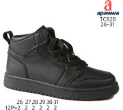 Хайтопы детские Apawwa TC828 black 26-31