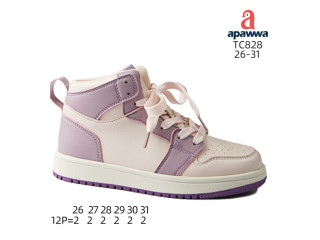Хайтопы детские Apawwa TC828 pink-purple 26-31