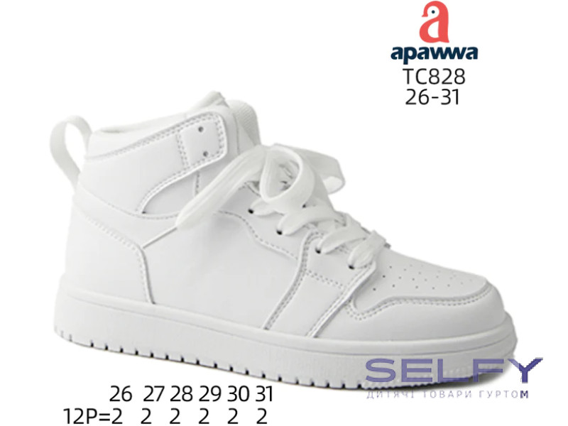 Хайтопы детские Apawwa TC828 white 26-31, Фото 1