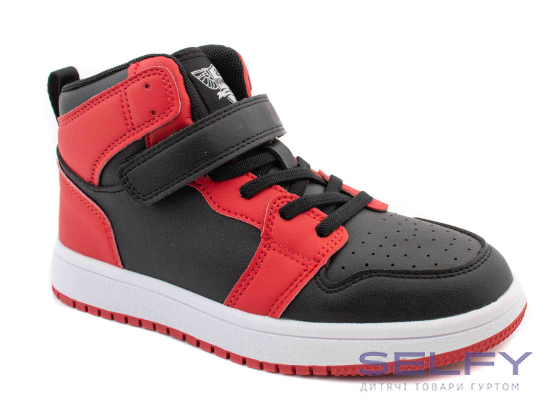 Хайтопы детские Apawwa TC832 black-red 32-37, Фото 1