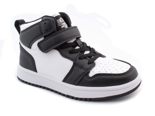 Хайтопы детские Apawwa TC832 black-white 32-37