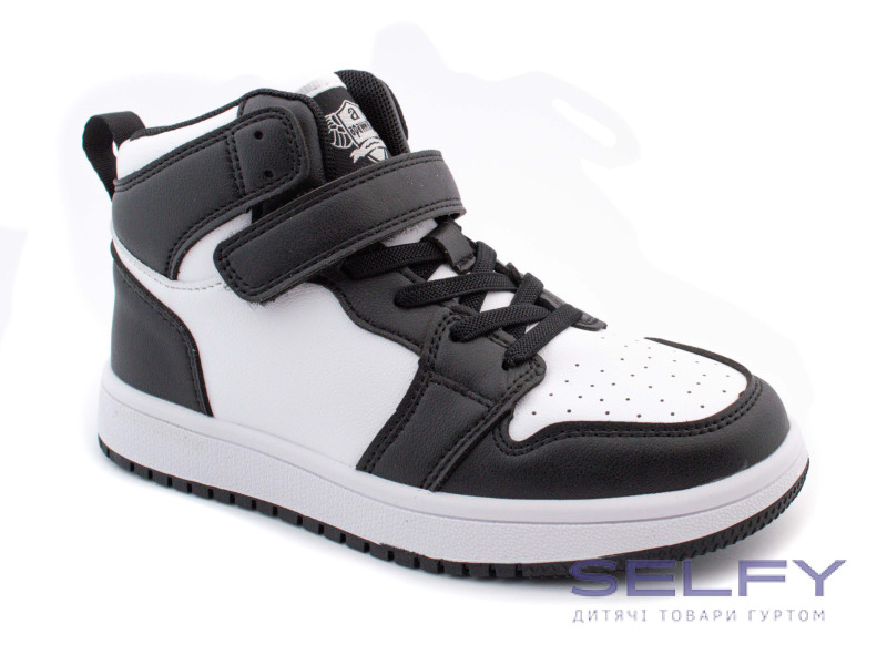 Хайтопы детские Apawwa TC832 black-white 32-37, Фото 1