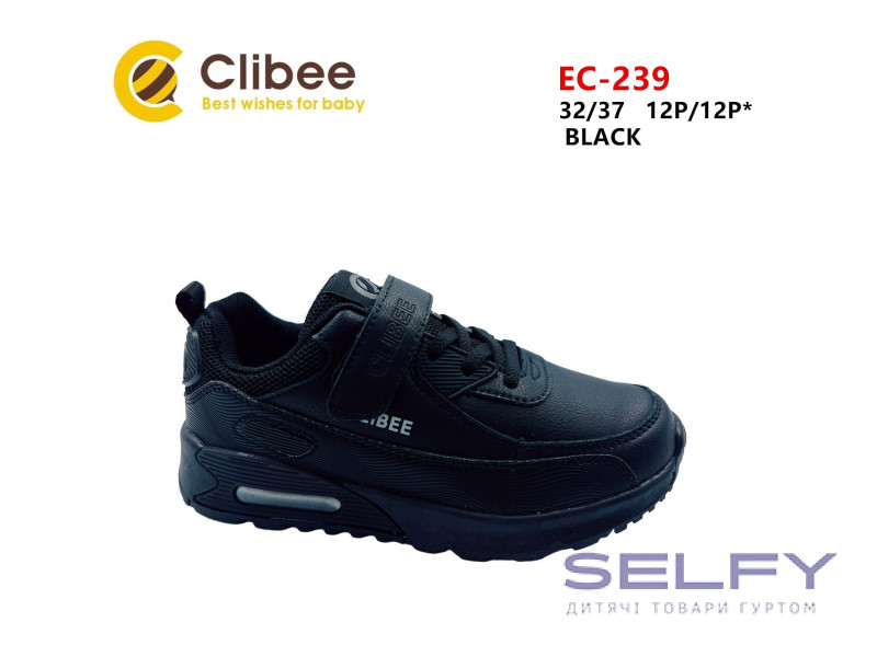 Кросівки дитячі Clibee EC-239 black 32-37, Фото 1