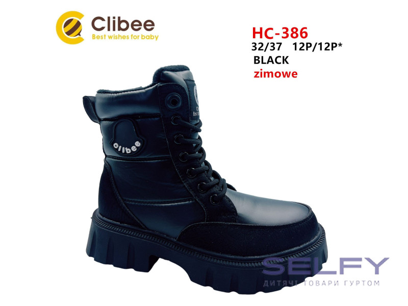 Черевики зимові Clibee HC-386 black 32-37, Фото 1