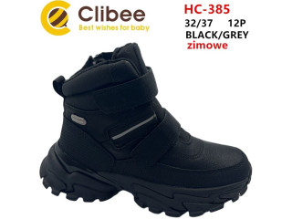 Ботинки детские Clibee HC-385 black-grey 32-37