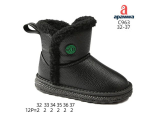 Уггі зимові Apawwa C963 black 32-37
