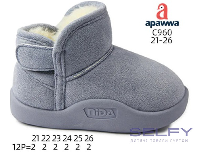 Уггі зимові Apawwa C960 blue 21-26, Фото 1