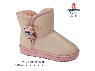 Уггі зимові Apawwa C966 pink 26-31