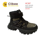 Ботинки детские Clibee HC387 green-black 32-37