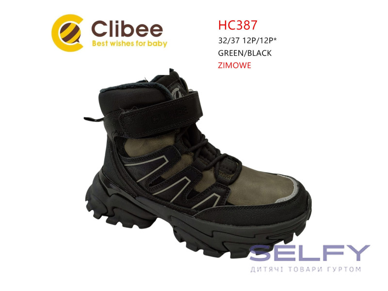 Черевики дитячі Clibee HC387 green-black 32-37, Фото 1