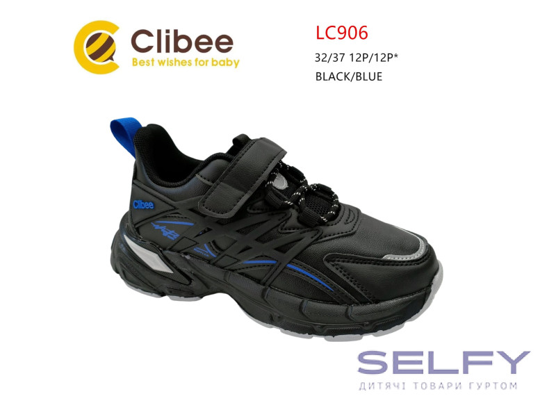 Кросівки дитячі Clibee LC906 black-blue 32-37, Фото 1