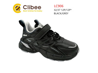 Кроссовки детские Clibee LC906 black-grey 32-37
