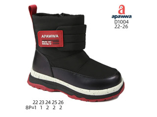 Дутики Apawwa D1004 black 22-26