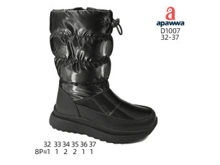 Дутики Apawwa D1007 black 32-37