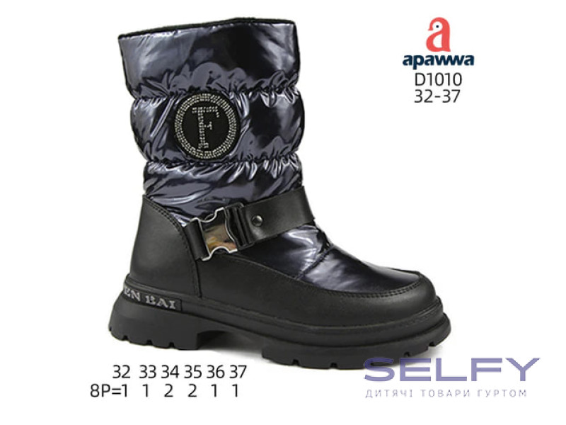 Дутики Apawwa D1010 navy 32-37, Фото 1