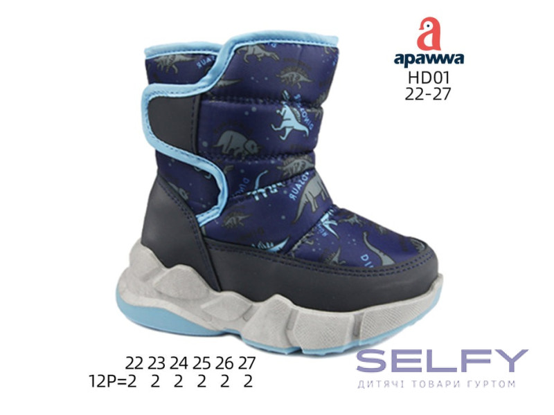 Дутики Apawwa HD01 navy 22-27, Фото 1