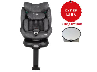 Автокрісло FreeON SPACE, поворотність 360°, сірий