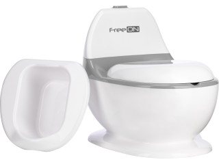 Дитячий горщик FreeON зі звуком змиву, white