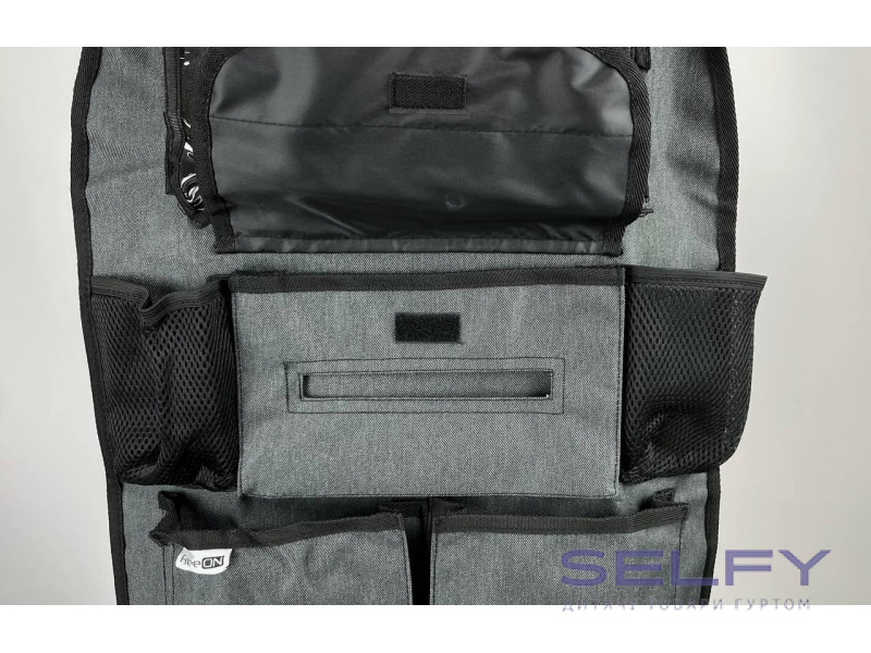 Органайзер для автомобільного сидіння Deluxe FreeON, black, Фото 7