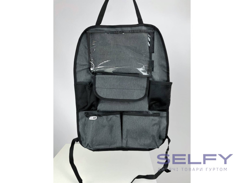 Органайзер для автомобільного сидіння Deluxe FreeON, black, Фото 3