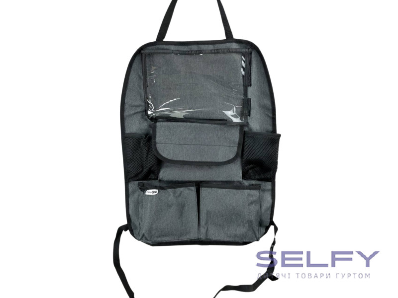 Органайзер для автомобільного сидіння Deluxe FreeON, black, Фото 1