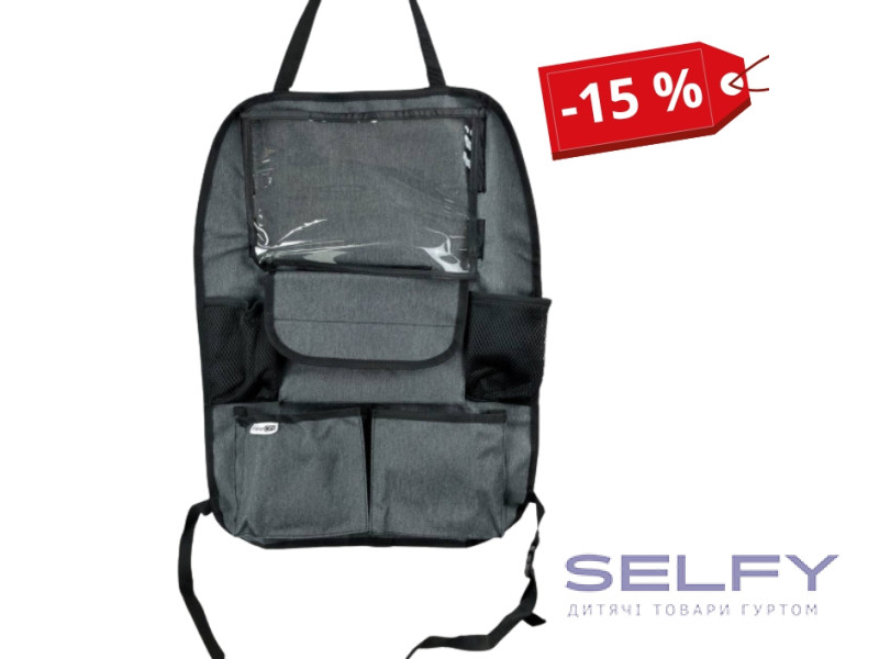 Органайзер для автомобільного сидіння Deluxe FreeON, black, Фото 3