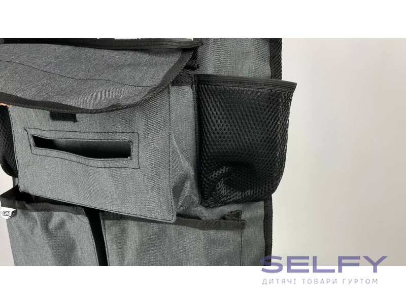 Органайзер для автомобільного сидіння Deluxe FreeON, black, Фото 7