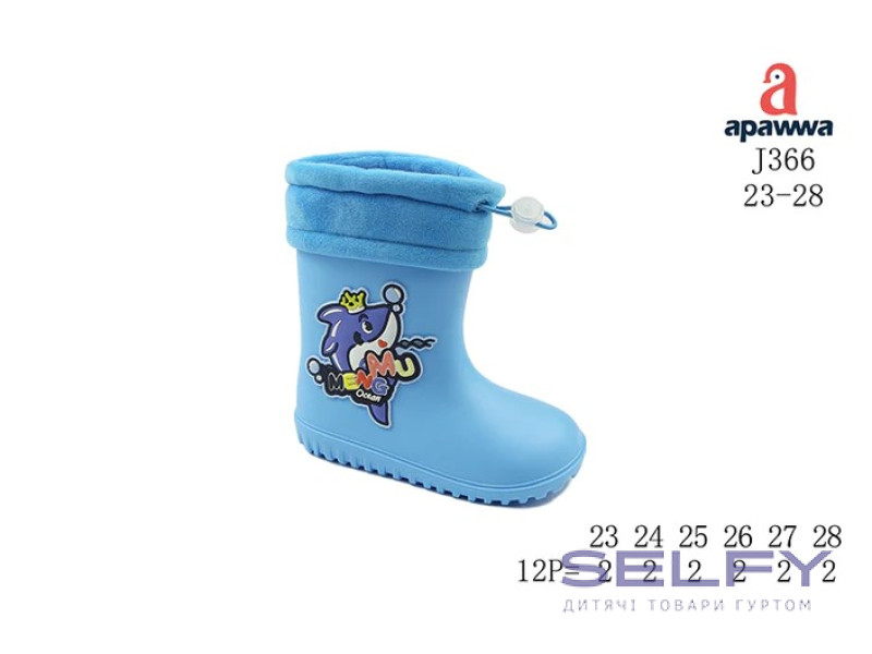 Резиновые детские сапоги Apawwa J366 blue 23-28, Фото 1