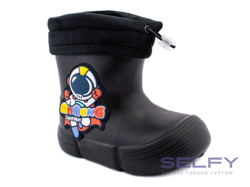 Резиновые сапоги детские Apawwa J367 black 25-30, Фото 1