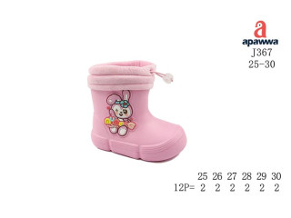 Гумові чоботи дитячі Apawwa J367 pink 25-30