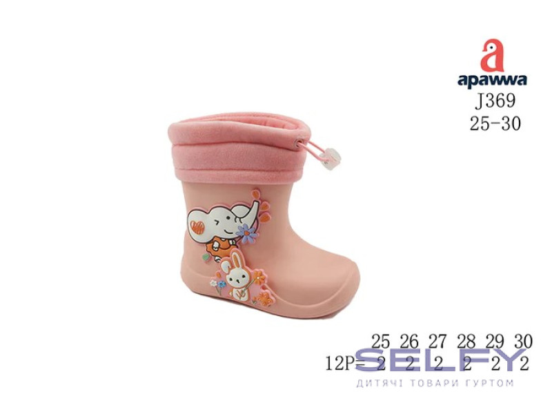 Гумові чоботи дитячі Apawwa J369 melon 25-30, Фото 1