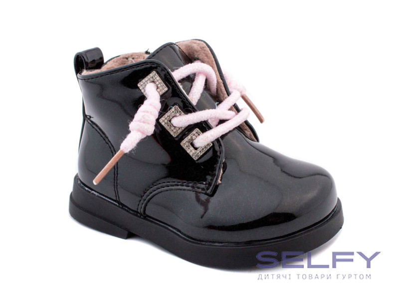 Ботинки детские Apawwa SQ626 black 19-24, Фото 1