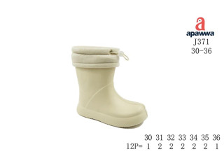 Гумові чоботи дитячі Apawwa J371 beige 30-36