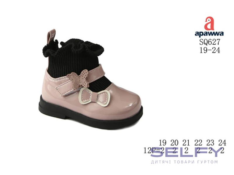 Туфлі демі дитячі Apawwa SQ627 pink 19-24, Фото 1