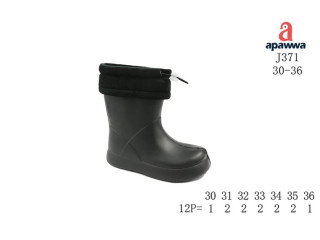 Гумові чоботи дитячі Apawwa J371 black 30-36
