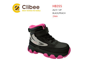 Ботинки детские Clibee HB355 black-peach 26-31