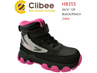 Ботинки детские Clibee HB355 black-peach 26-31